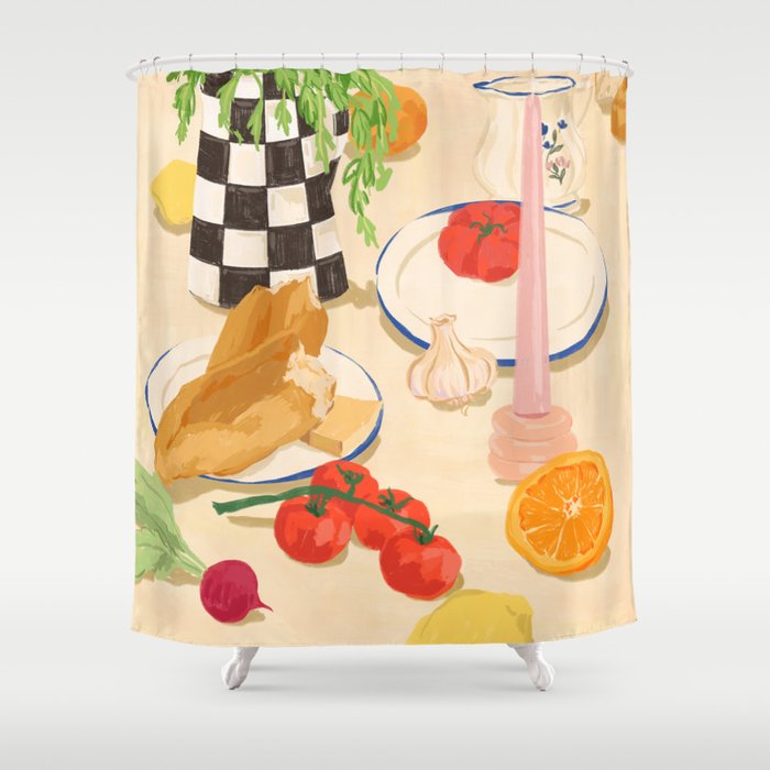 Fresh Brunch Shower Curtain Gallery Image 1