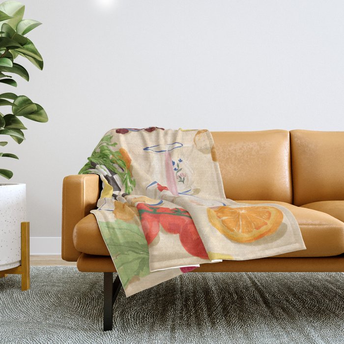 Fresh Brunch Throw Blanket Gallery Image 1