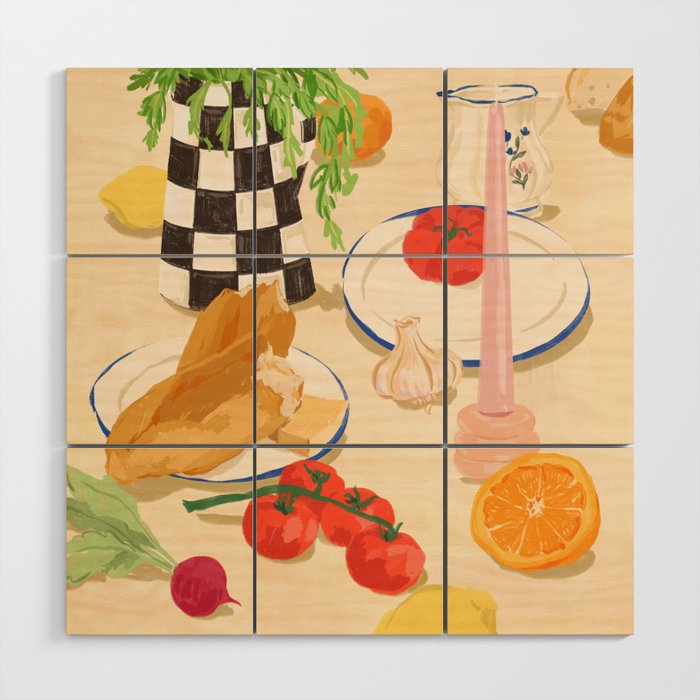 Fresh Brunch Wood Wall Art Gallery Image 1