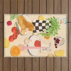 Fresh Brunch Outdoor Rug Gallery Image 1