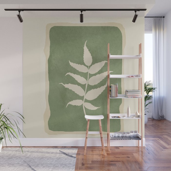 Leaf Design 19 Wall Mural Gallery Image 1
