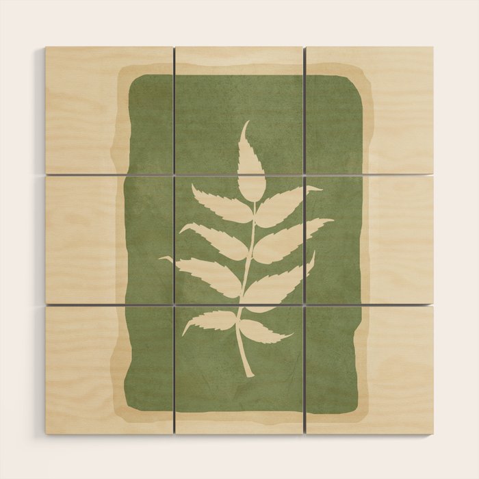 Leaf Design 19 Wood Wall Art Gallery Image 1