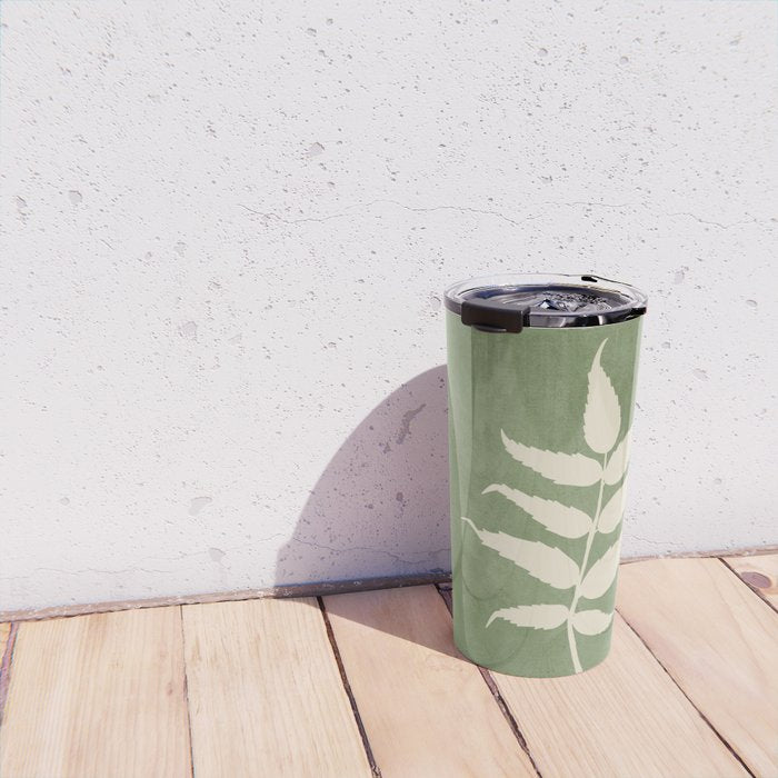 Leaf Design 19 Travel Mug Gallery Image 4