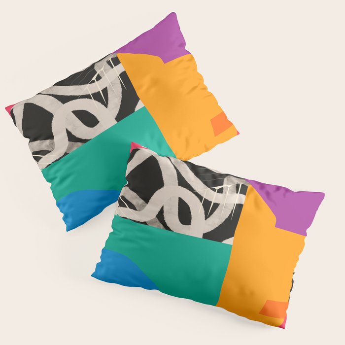 Mid Century Collage | PATTERN 07: The Retro Edition Pillow Sham Gallery Image 3