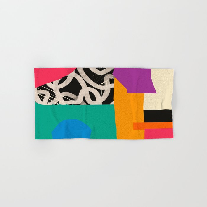 Mid Century Collage | PATTERN 07: The Retro Edition Bath Towel Gallery Image 1