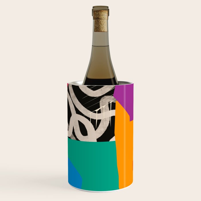 Mid Century Collage | PATTERN 07: The Retro Edition Wine Chiller Gallery Image 1