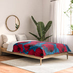 Red poppy garden on blue Comforter Gallery Image 2