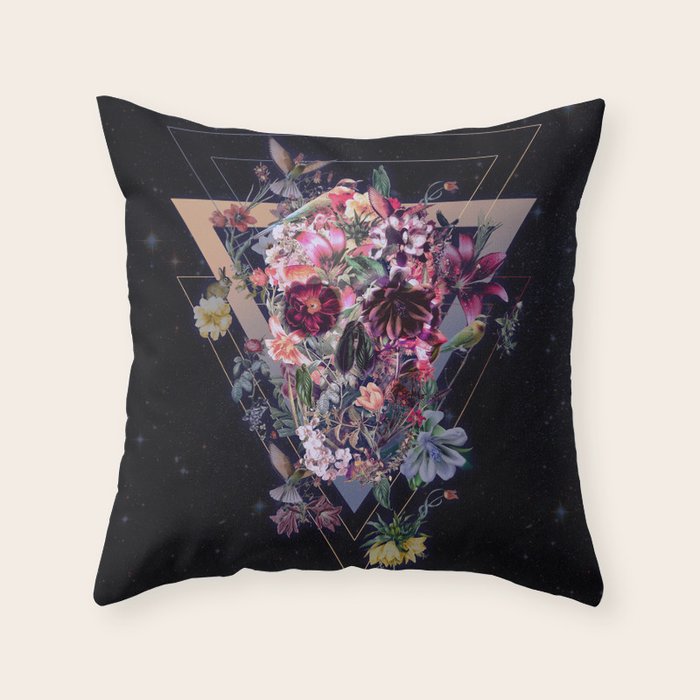 New Skull Throw Pillow Gallery Image 1