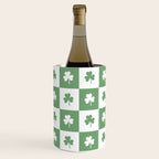 Shamrock Checkered Pattern Wine Chiller Gallery Image 1