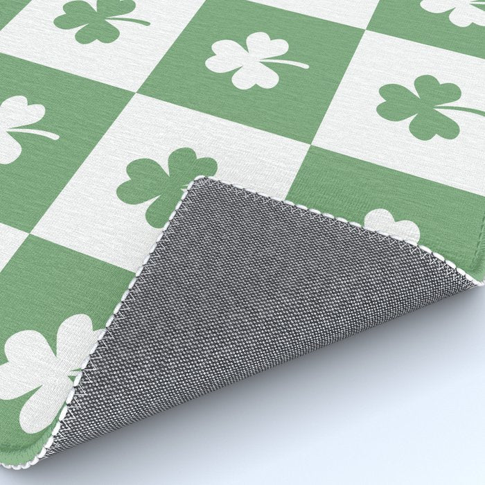 Shamrock Checkered Pattern Rug Gallery Image 4