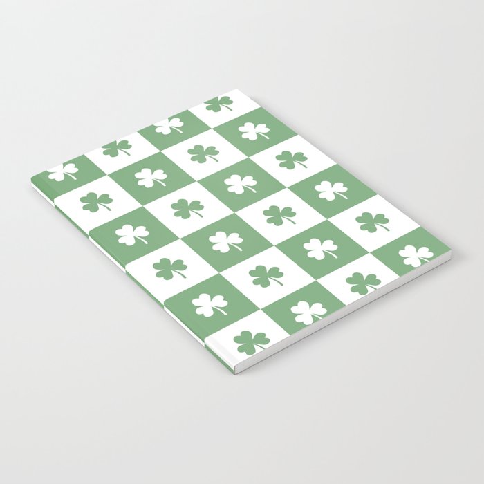 Shamrock Checkered Pattern Notebook Gallery Image 2