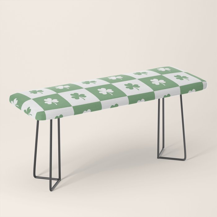 Shamrock Checkered Pattern Bench Gallery Image 1