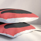 Red Round Pillow Sham Gallery Image 3