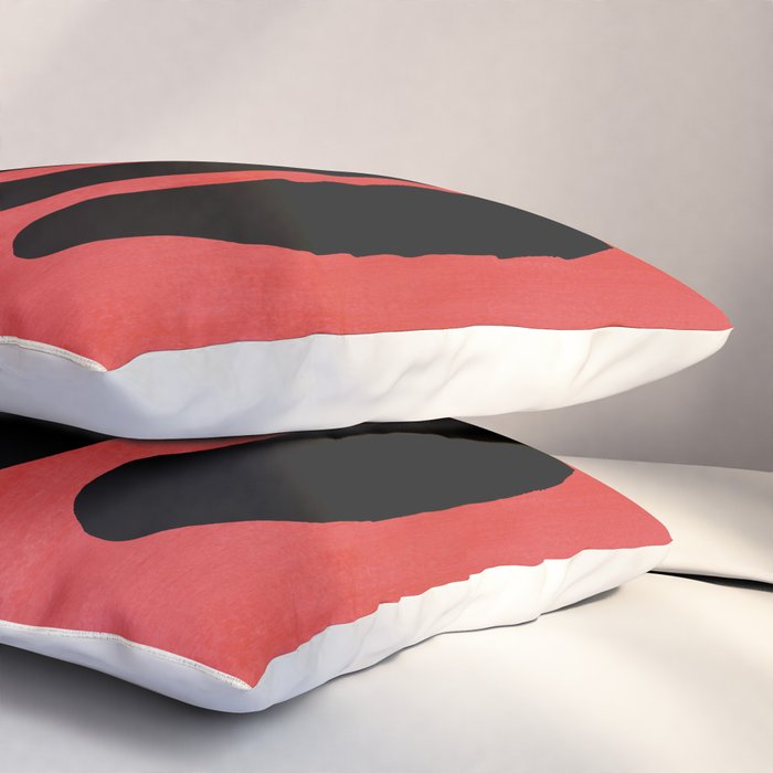 Red Round Pillow Sham Gallery Image 3