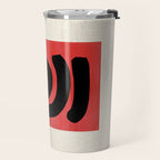 Red Round Travel Mug Gallery Image 2