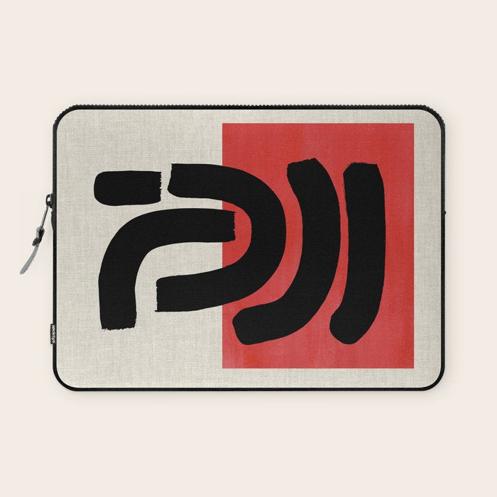 Red Round Laptop Sleeve Gallery Image 1