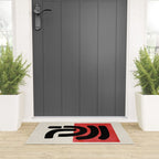Red Round Welcome Mat Gallery Image 3
