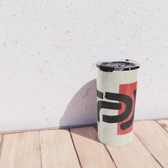 Red Round Travel Mug Gallery Image 4