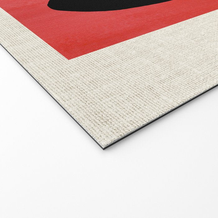 Red Round Welcome Mat Gallery Image 2