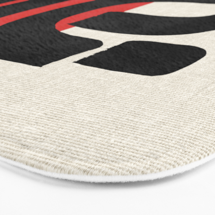 Red Round Bath Mat Gallery Image 3