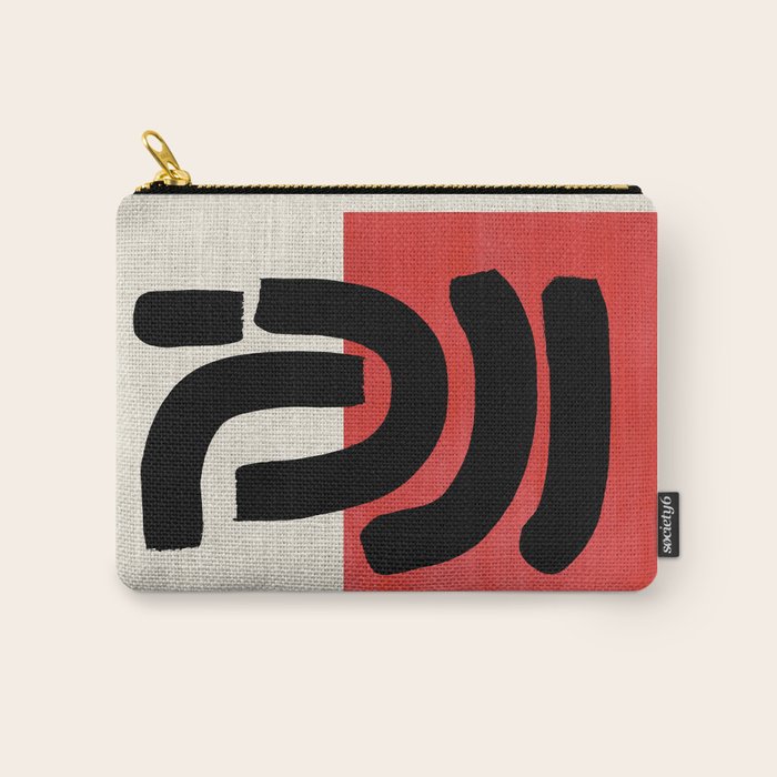 Red Round Carry All Pouch Gallery Image 1