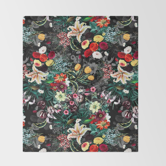 Summer Botanical Garden XII Throw Blanket Gallery Image 2