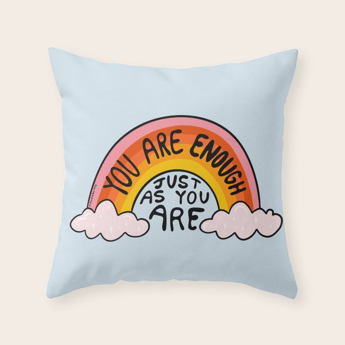 You Are Enough Throw Pillow Gallery Image 6