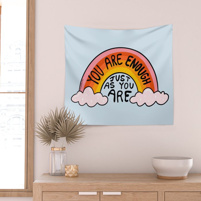 You Are Enough Wall Tapestry Gallery Image 2