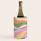 Retro Colorful Swirl Pattern Wine Chiller Gallery Image 3
