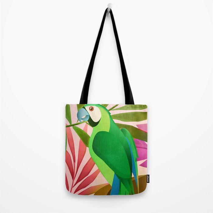 Parrot in a Tropical Setting 3 Tote Bag Gallery Image 2