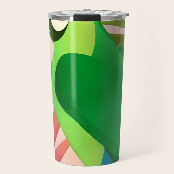 Parrot in a Tropical Setting 3 Travel Mug Gallery Image 1
