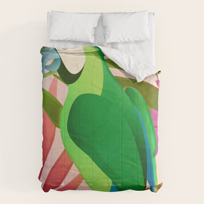 Parrot in a Tropical Setting 3 Comforter Gallery Image 6