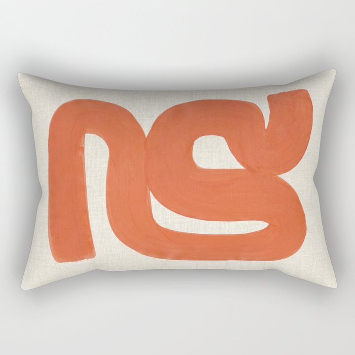 Orange River Bend Rectangular Pillow Gallery Image 2