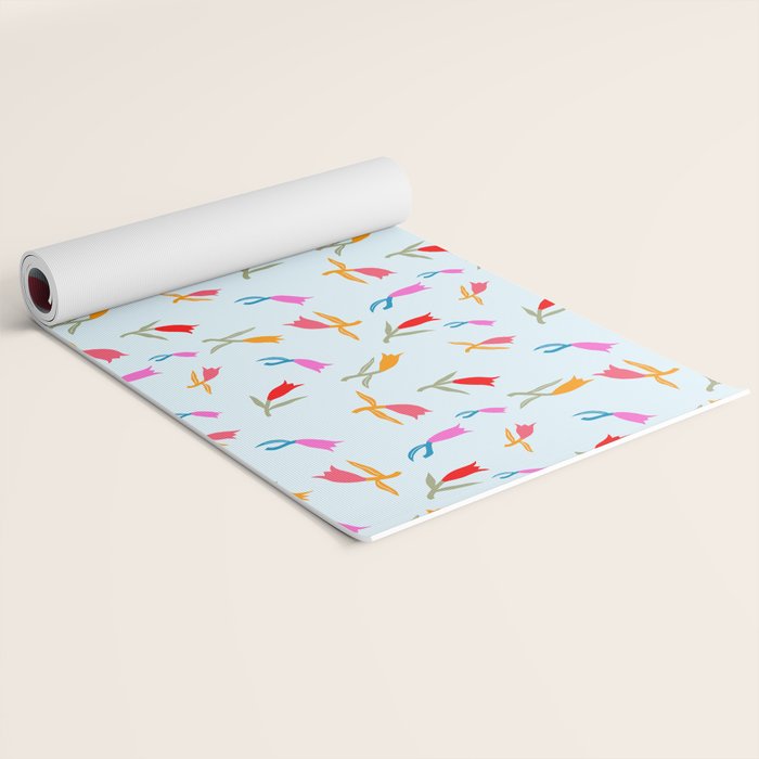 Wild Grace - Abstract Floral Coordinate Pattern Yoga Mat Gallery Image 2