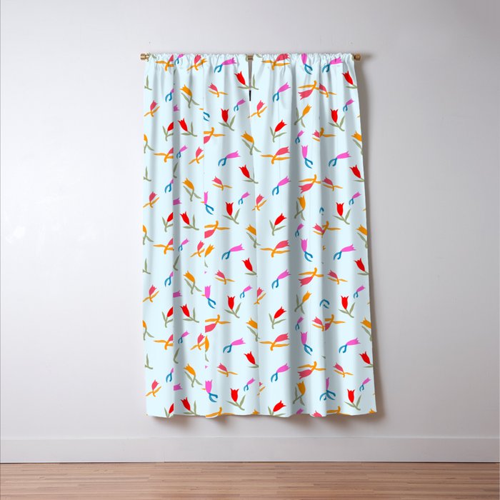 Wild Grace - Abstract Floral Coordinate Pattern Window Curtain Gallery Image 3