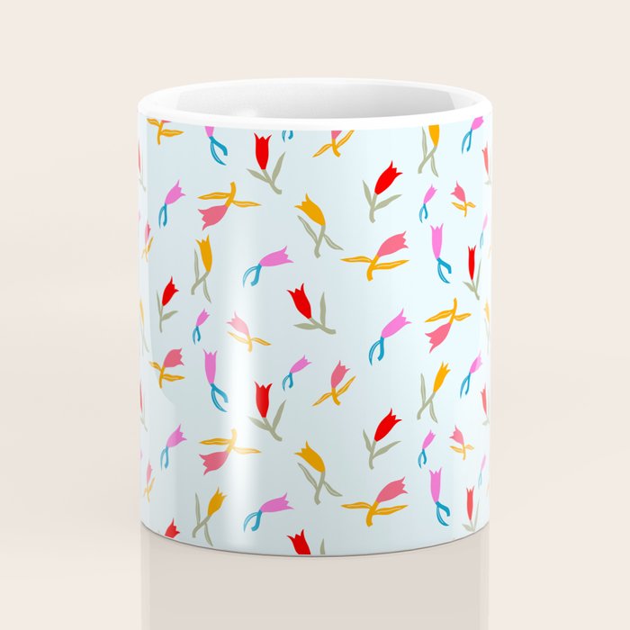 Wild Grace - Abstract Floral Coordinate Pattern Coffee Mug Gallery Image 4