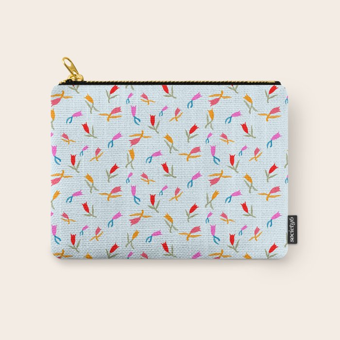 Wild Grace - Abstract Floral Coordinate Pattern Carry All Pouch Gallery Image 1