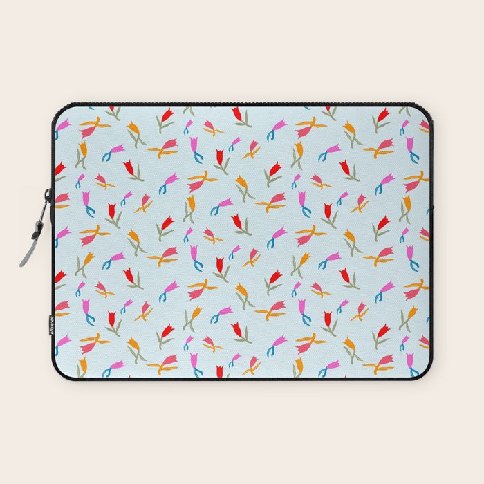 Wild Grace - Abstract Floral Coordinate Pattern Laptop Sleeve Gallery Image 1