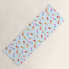 Wild Grace - Abstract Floral Coordinate Pattern Yoga Mat Gallery Image 1