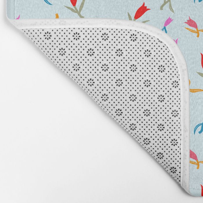 Wild Grace - Abstract Floral Coordinate Pattern Bath Mat Gallery Image 2
