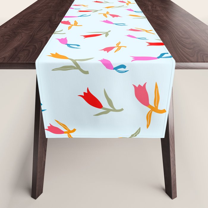 Wild Grace - Abstract Floral Coordinate Pattern Table Runner Gallery Image 1