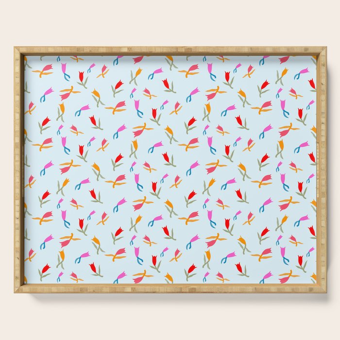 Wild Grace - Abstract Floral Coordinate Pattern Serving Tray Gallery Image 1