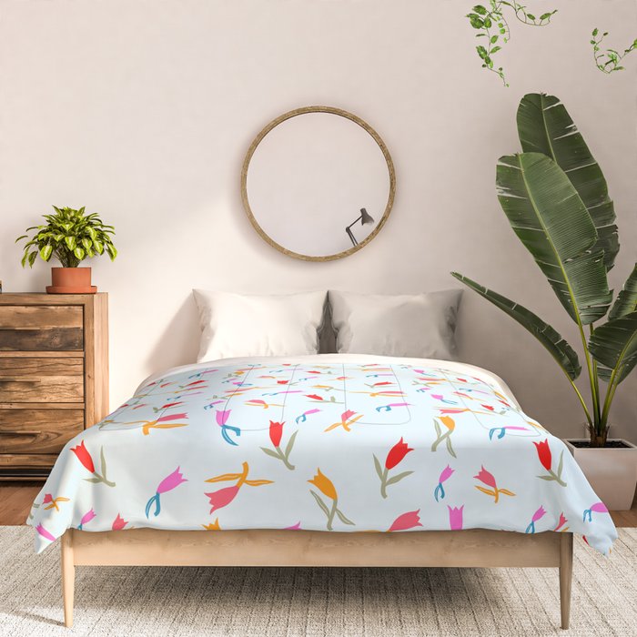 Wild Grace - Abstract Floral Coordinate Pattern Comforter Gallery Image 3