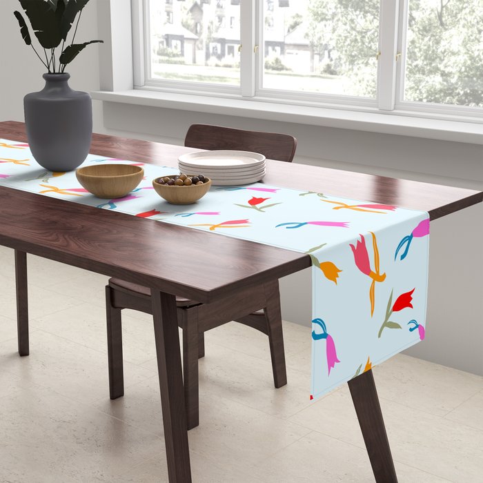 Wild Grace - Abstract Floral Coordinate Pattern Table Runner Gallery Image 2