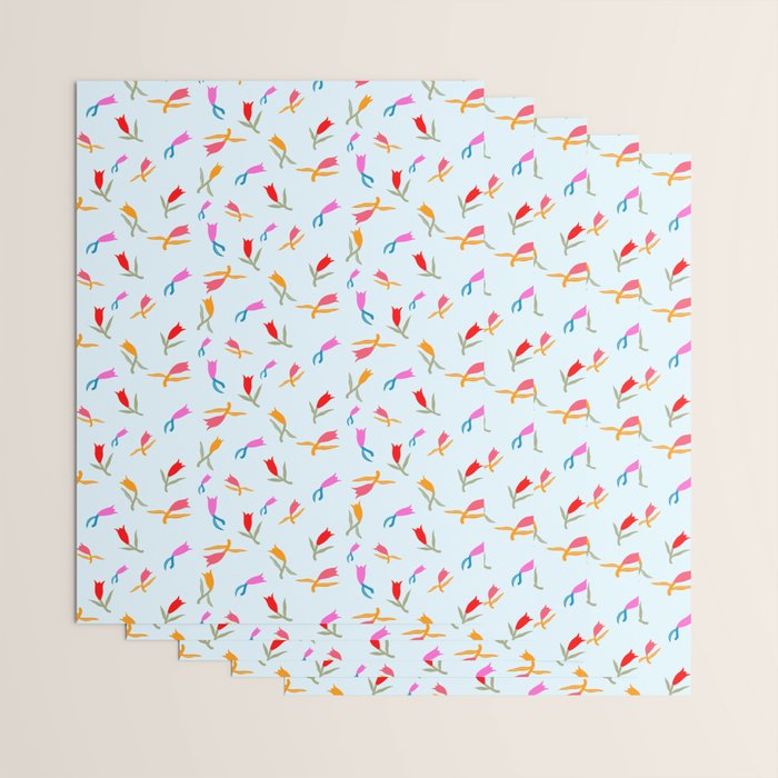 Wild Grace - Abstract Floral Coordinate Pattern Wrapping Paper Gallery Image 3