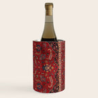 Antique Burgundy Wine Persian Mashad Oriental Rug Wine Chiller Gallery Image 3