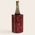 Antique Burgundy Wine Persian Mashad Oriental Rug Wine Chiller Gallery Image 2