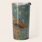 Asano Takeji Japanese Woodblock Print Vintage Mid Century Art Shinto Shrine Forest Travel Mug Gallery Image 2