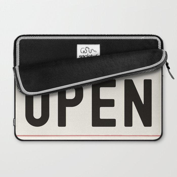 Keep Your Mind Open - Retro Mid Century Laptop Sleeve Gallery Image 2