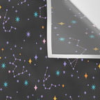 Colorful Night Sky on Black Wall Tapestry Gallery Image 3